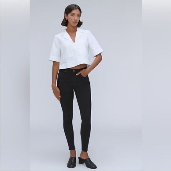 NWT Everlane The Mid-Rise Skinny Stretch Jean in
Black Size 28 - Picture 12 of 12